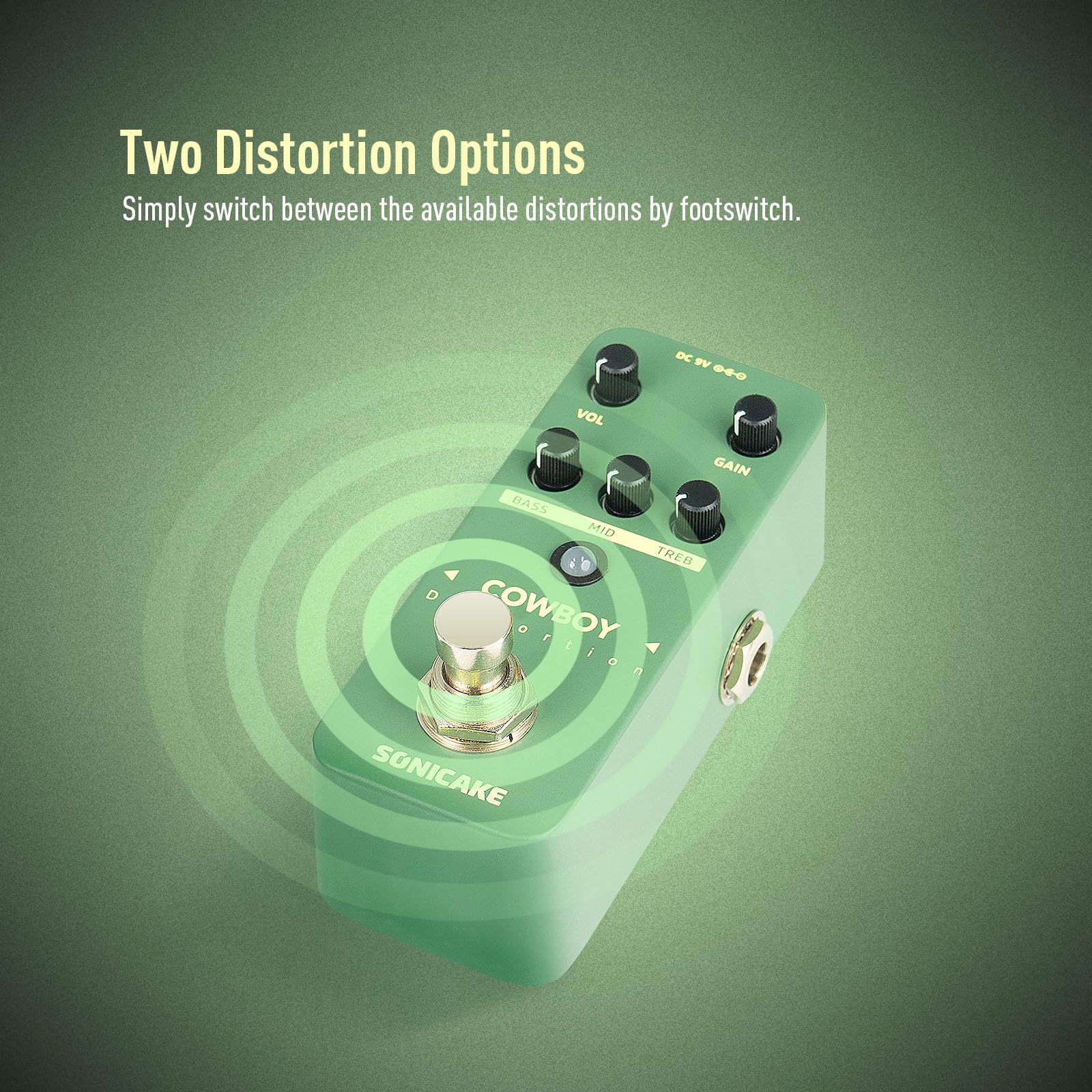 Amazon | SONICAKE ディストーションギターペダル ミニハイゲイン